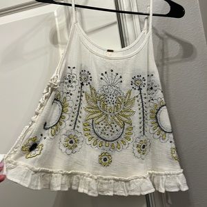 Beaded free People tank top